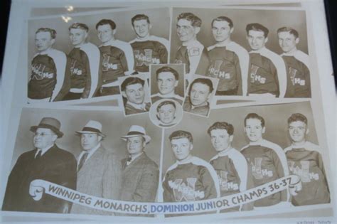 Winnipeg Monarchs 1937 Memorial Cup Champions Hockeygods