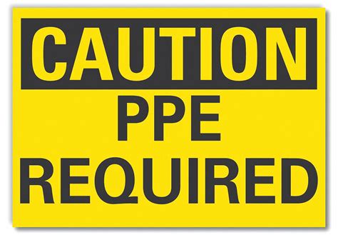 Lyle Caution Sign Sign Format Traditional Osha Ppe Required Sign