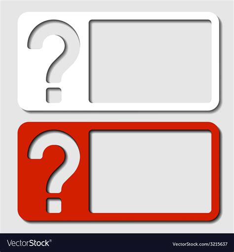 Paper Frame Question Mark Royalty Free Vector Image