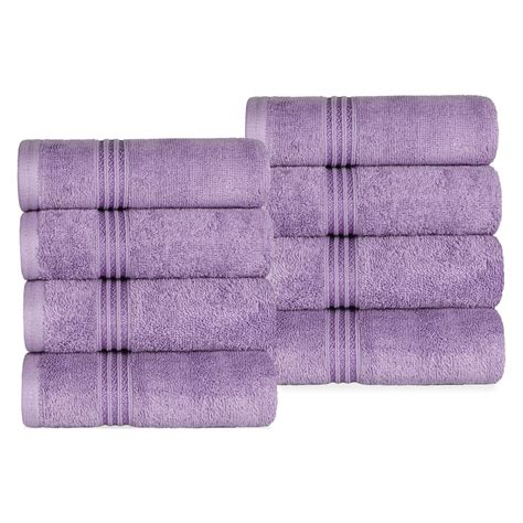 Superior Derry Solid Egyptian Cotton 8 Piece Hand Towel Set Royal