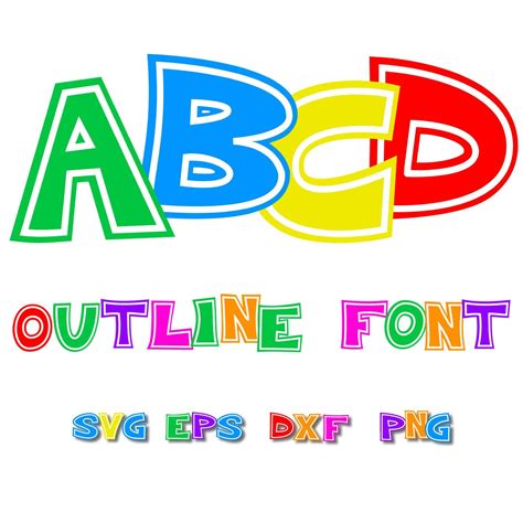 Font Digital Digital Cut File Outline Fonts Alphabet 16x20 Frame