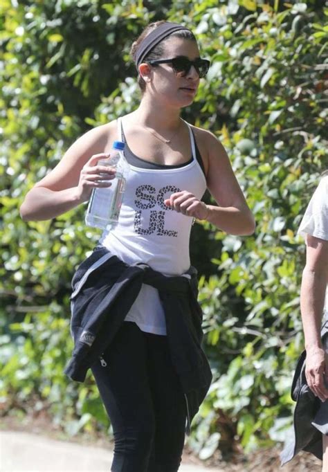 Lea Michele In Leggings Jogging 11 Gotceleb