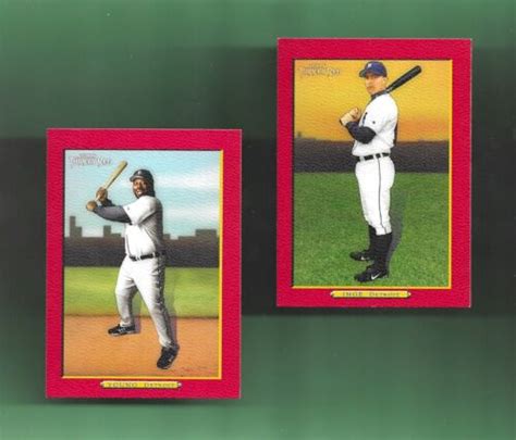 Both Detroit Tigers 2005 Topps Turkey Red Parallel Lot Dmitri Young
