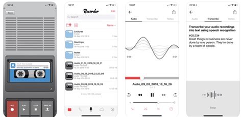 Transcription, images, speaker identity, converter or cloud storage; 15 Best Voice Recorder Apps for iPhone To Record Audio in ...