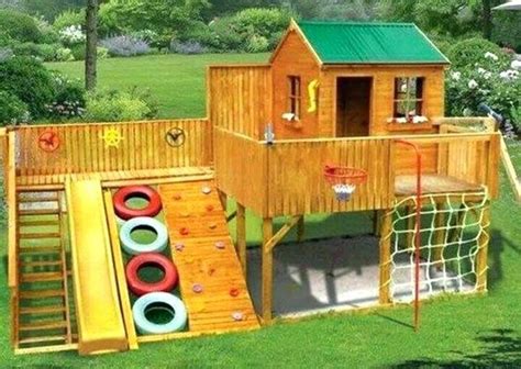 Kids Outdoor Playhouse With Also Outdoor Forts Playhouses With Also
