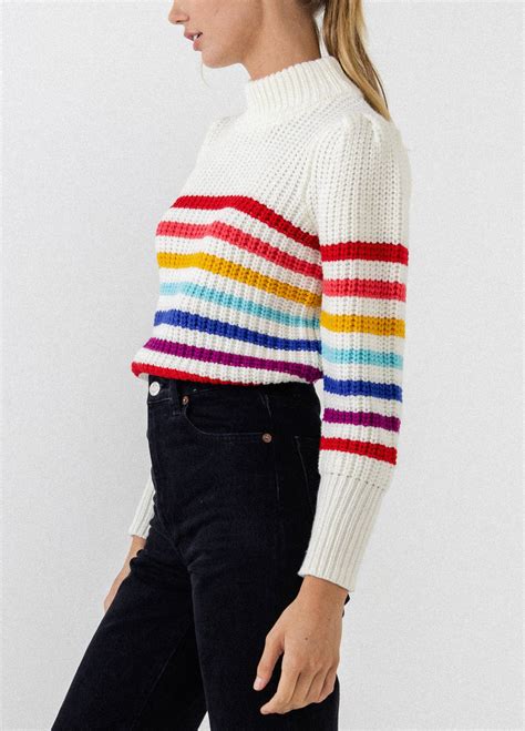 English Factory Rainbow Stripe Sweater Express Style Trial