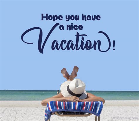 How To Wish Enjoy Vacation