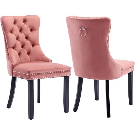 Btmway Dining Room Chairs Set Of 2 Modern Upholstered Velvet Dining