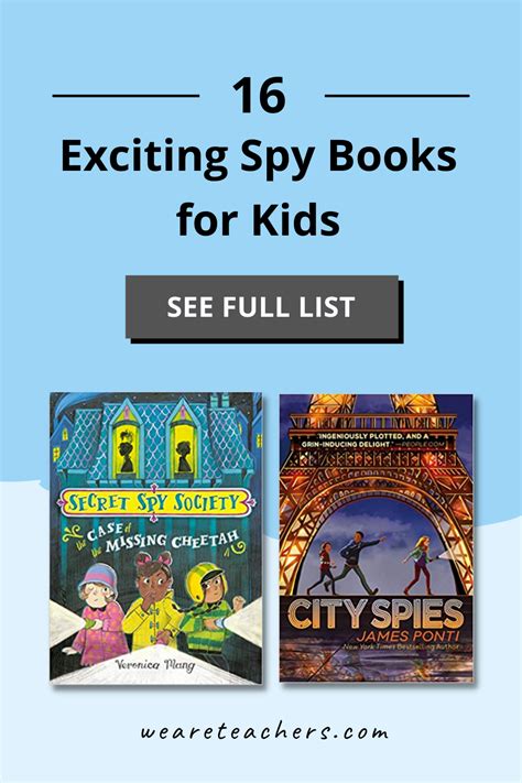 16 Exciting Spy Books For Kids We Are Teachers