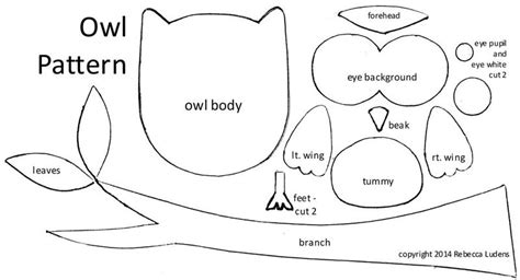 Coruja Molde Simples Owl Patterns Owl Templates Owl Crafts