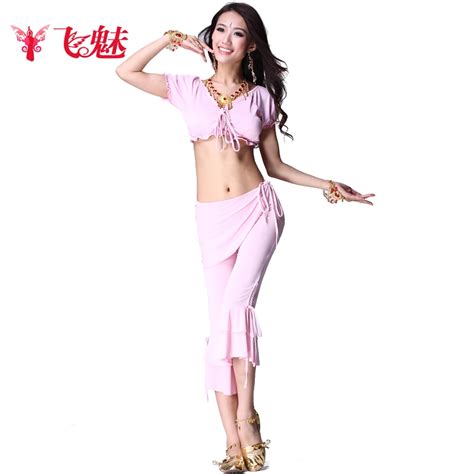 Sexy Belly Dance Costume Culottes Suit Top Pants Pcs Set Belly Dancing Practice Clothing