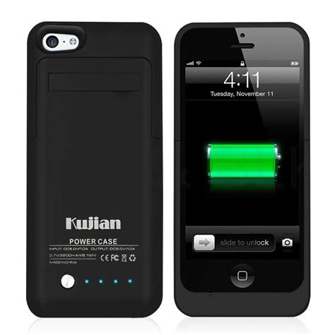 Ultra Slim External Power Bank Charger Case 2200mah For Iphone 5s