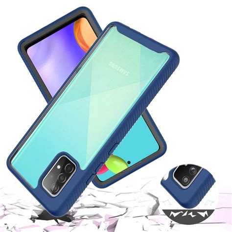 For Samsung Galaxy A52 5g Case Transparent Clear Dual Layer Rugged