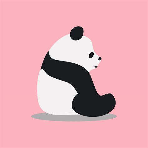 Cute Wild Giant Panda Cartoon Illustration Download Free Vectors Clipart Graphics And Vector Art