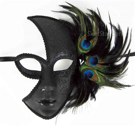 Maybe you would like to learn more about one of these? VENETIAN full face JESTER MASK masquerade black glitter ...