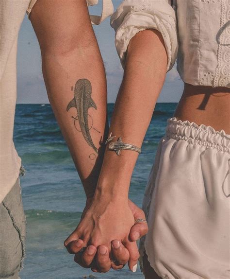Manta ray yinyang/pisces by clifford wong at singapore ink, singapore. Pin by Maria Cuciz on couple | Whale shark tattoo, Shark ...