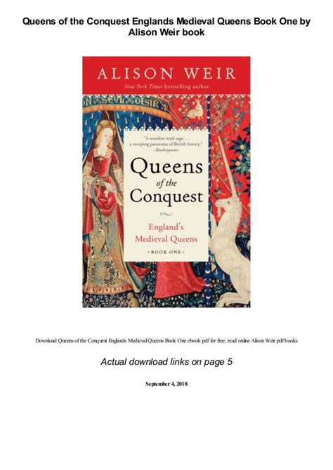 Queens of the Conquest Englands Medieval Queens Book One by Alison We…