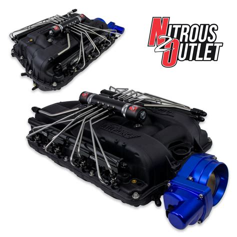 MSD Atomic Intake Manifold Equipped With Nitrous Outlet S Black Widow