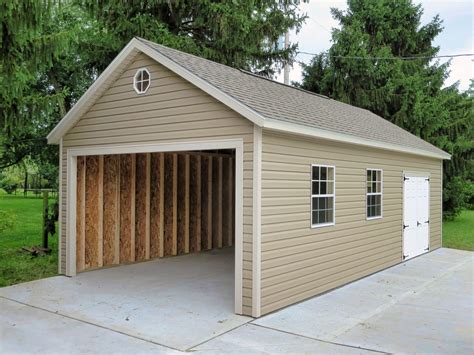 The single wide prefabricated garages are alan's factory outlet 12×24 wood barn garage. Gable Prefab Garages 2020 Models | Quality Garages In Ohio