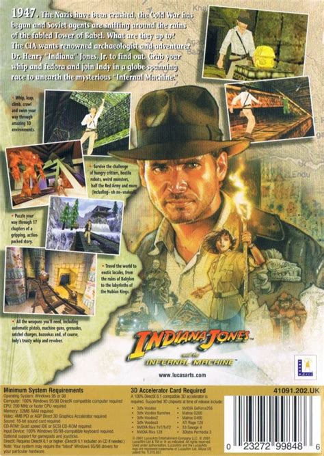 Indiana Jones And The Infernal Machine Box Shot For Game Boy Color