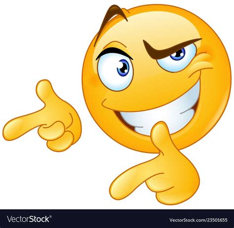 Thumbs Up Pointing Fingers Emoticon Vector Image On Vectorstock In 2020