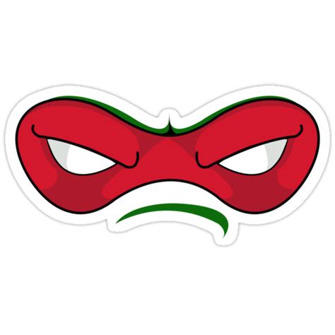 Teenage Mutant Ninja Turtles Raphael Mask Stickers By Aditmawar