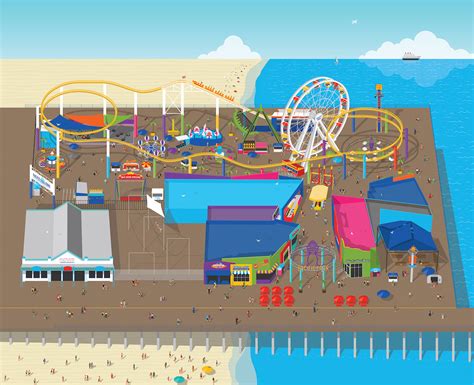 Map Pacific Park® Amusement Park On The Santa Monica Pier