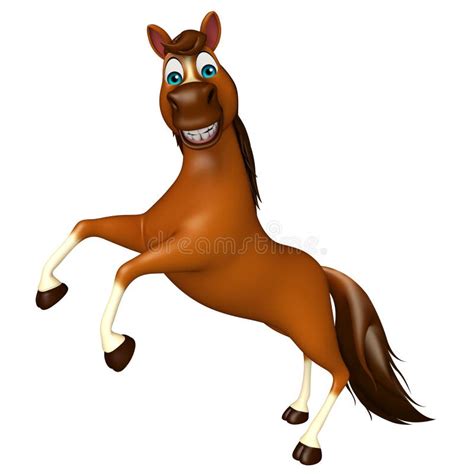 Walking Horse Cartoon Character Stock Illustration Illustration Of