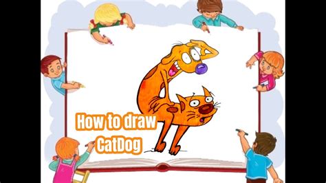 How To Draw Catdog Catdog Easy Drawing Youtube