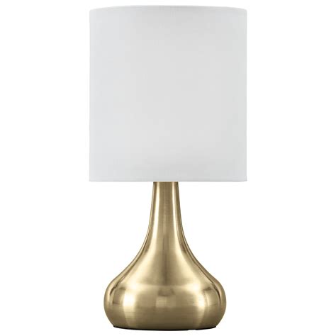 Ashley Signature Design Lamps Contemporary L204344 Camdale Brass Finish Metal Table Lamp With