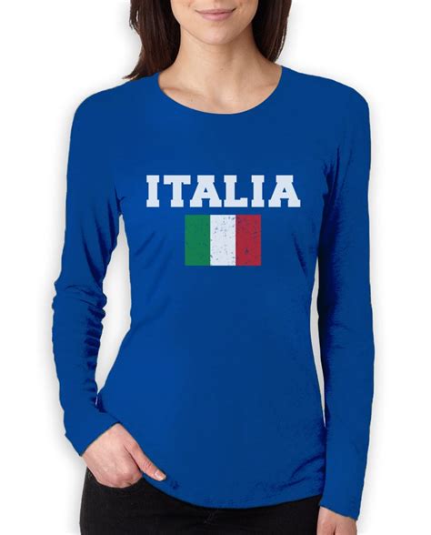 italia flag women long sleeve t shirt world cup 2014 italy italian pride flag ebay