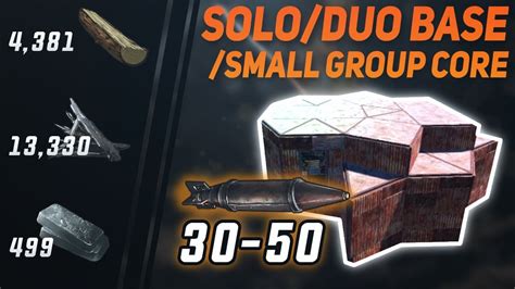 Solo Duo Bunker Base Rust Base Design 2019 Youtube