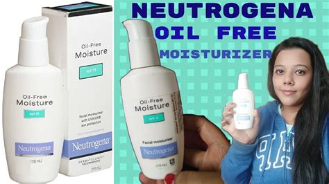 First time using neutrogena products! Neutrogena Oil Free Moisturizer Review & Demo for all skin ...