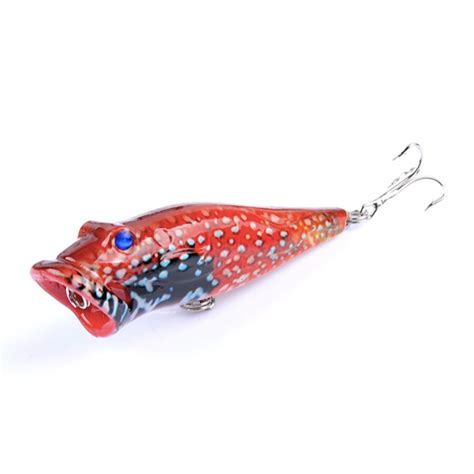 Seayou Poppers Top Water Lure Pike Fishing Lure Popper Hard Bait Free