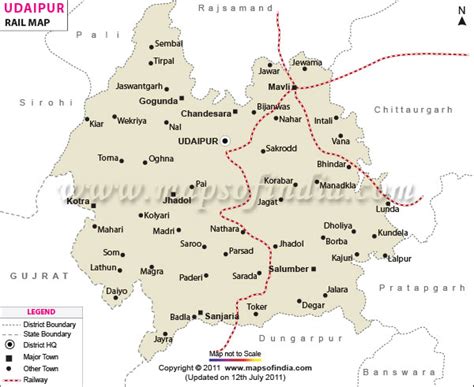 Udaipur Railway Map Railway Map Of Udaipur