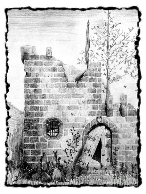 The crumbling of america (tv movie 2009). Crumbling Castle Drawing by Kristen Fox