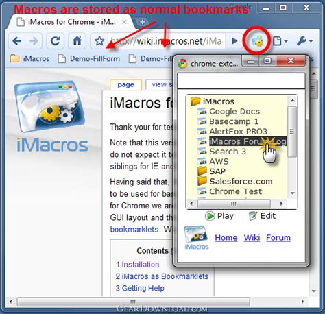 iMacros for Chrome Download - imacros.crx.zip