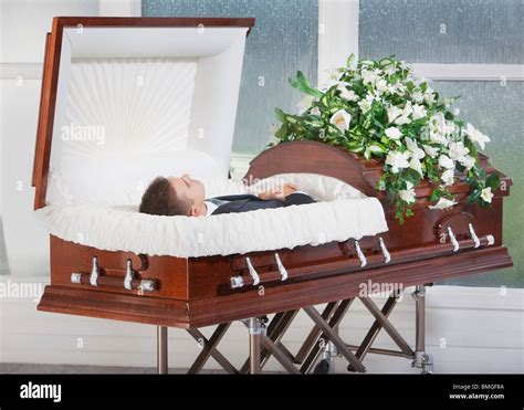 Funeral Caskets With Person