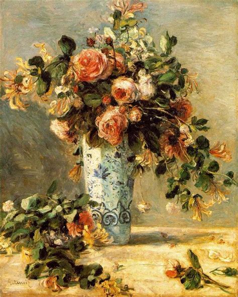Pierre Auguste Renoir Paintings Pierre Auguste Renoir Les Roses Et