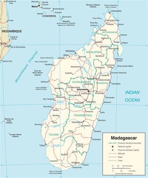Géographie, relief, hydrographie, faune et flore et ressources naturelles de madagascar. Cartes de Madagascar - Carte-monde.org