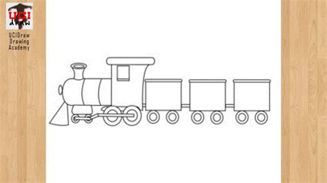 How To Draw A Train Easy Drawing Step By Step Steam Train Sketch For