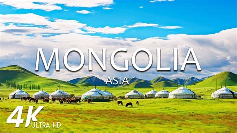 Flying Over Mongolia 4k Video Uhd Soothing Music With Beautiful