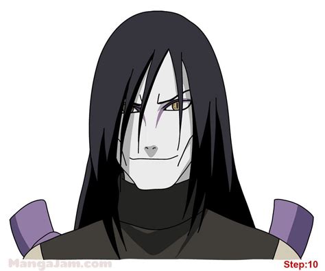 How To Draw Orochimaru From Naruto Naruto Drawings