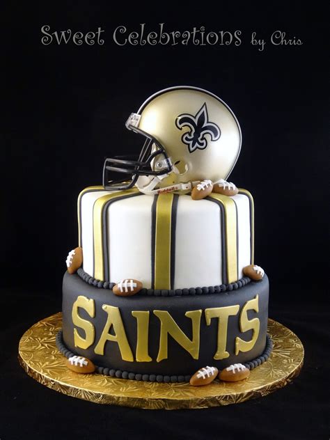 27 Best Photo Of Saints Birthday Cake Football Birthday Cake Cookie