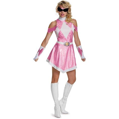 Mighty Morphin Power Rangers Pink Ranger Sassy Deluxe Women S Adult Halloween Costume