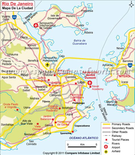 Mapa De La Ciudad De Rio De Janeiro