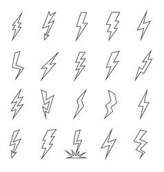 Lightning Strike Drawing Lightning Bolt Sketch Vector Images Over Lying Flat Increases