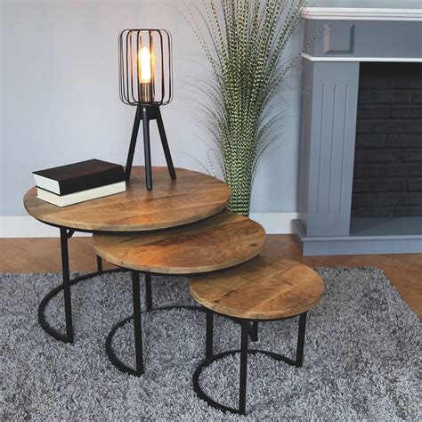 Mango Wood Nest Of Tables By Blackdown Lifestyle | notonthehighstreet.com