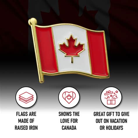 Mixed Packages Of Canada Flag Lapel Pins For The Love Of Canada