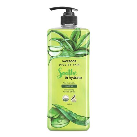watsons aloe vera lilac soothe hydrate nourishing shampoo 1000ml watsons philippines